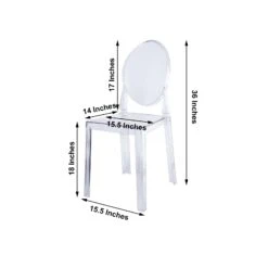 Clear Acrylic Banquet Ghost Chair With Oval Back, Transparent Armless Accent Chair 27 Clear Acrylic Banquet Ghost Chair With Oval Back, Transparent Armless Accent Chair -Home Decor Promotional Store FURN BANQ02 CLR 98.progressive 7defe353 2b61 4bc5 8381 bab17b45023f