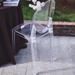 Clear Acrylic Banquet Ghost Chair With Oval Back, Transparent Armless Accent Chair 18 Clear Acrylic Banquet Ghost Chair With Oval Back, Transparent Armless Accent Chair -Home Decor Promotional Store FURN BANQ02 CLR D05.progressive 14adcc92 6614 411c a907 c0eab6d4d9f6