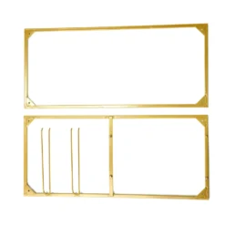 Gold Metal 2-Tier Bar Cart Wine Rack With Wooden Serving Trays, Kitchen Trolley With 5 Wine Bottles & 2 Wine Glass Holder Rack 3ft -Home Decor Promotional Store FURN CART 003 GOLD D14.progressive a81f7704 f2f9 445f 969b bc3722b3ddf4