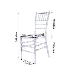 4 Pack | Clear Resin Transparent Chiavari Chair, Armless Stackable Chairs -Home Decor Promotional Store FURN CHIV02 CLR 98.progressive eb3b0ee0 cf4e 4317 a3b7 8a5c3944cf74
