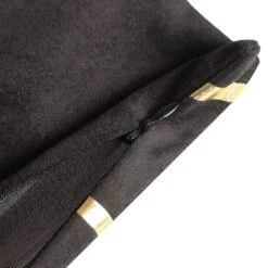 Set Of 4 | 18" Black/Gold Foil Geometric Print Throw Pillow Covers, Velvet Square Sofa Cushion Covers -Home Decor Promotional Store FURN PLW FOIL02 SET4 BLK D05