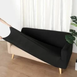 Easy Fit Stretch Sofa Slipcover, 1-Piece Loveseat Couch Cover Furniture Protector, Spandex Jacquard Fabric With Elastic Bottom -Home Decor Promotional Store FURN SOFA JAC 2 BLK D01.progressive 2c276e59 bbc0 44cd be75 9274cfa85bf9