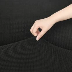 Easy Fit Stretch Sofa Slipcover, 1-Piece Loveseat Couch Cover Furniture Protector, Spandex Jacquard Fabric With Elastic Bottom -Home Decor Promotional Store FURN SOFA JAC 2 BLK D06.progressive 8483e3db 7f4c 420d b518 ed0a58ed35d6