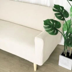 Easy Fit Stretch Sofa Slipcover, 1-Piece Loveseat Couch Cover Furniture Protector, Spandex Jacquard Fabric With Elastic Bottom -Home Decor Promotional Store FURN SOFA JAC 2 IVR D02 grande.progressive 51537dfe 7760 4f0f bc80 ca8fa2caba2f