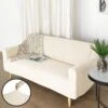 Easy Fit Stretch Sofa Slipcover 1-Piece 3 Seater Couch Cover Furniture Protector, Spandex Jacquard Fabric With Elastic Bottom