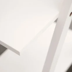 44" 3-Tier White Wooden Plant Stand, X-Frame Display Shelf Accent Rack -Home Decor Promotional Store FURN WOD RCK003 WHT D08