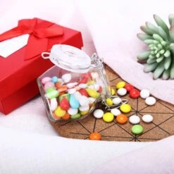 12 Pack 4 Oz Clear Small Glass Jars With Clear Flip Lids And Metal Bails -Home Decor Promotional Store GLAS JAR02 CLR D09