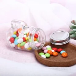 12 Pack 4 Oz Home Accent Clear Rustic Mason Jars With Handles -Home Decor Promotional Store GLAS JAR03 CLR D08