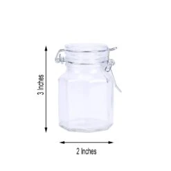 12 Pack 4 Oz Clear Hexagon Glass Jars 21 12 Pack 4 Oz Clear Hexagon Glass Jars -Home Decor Promotional Store GLAS JAR05 CLR 98