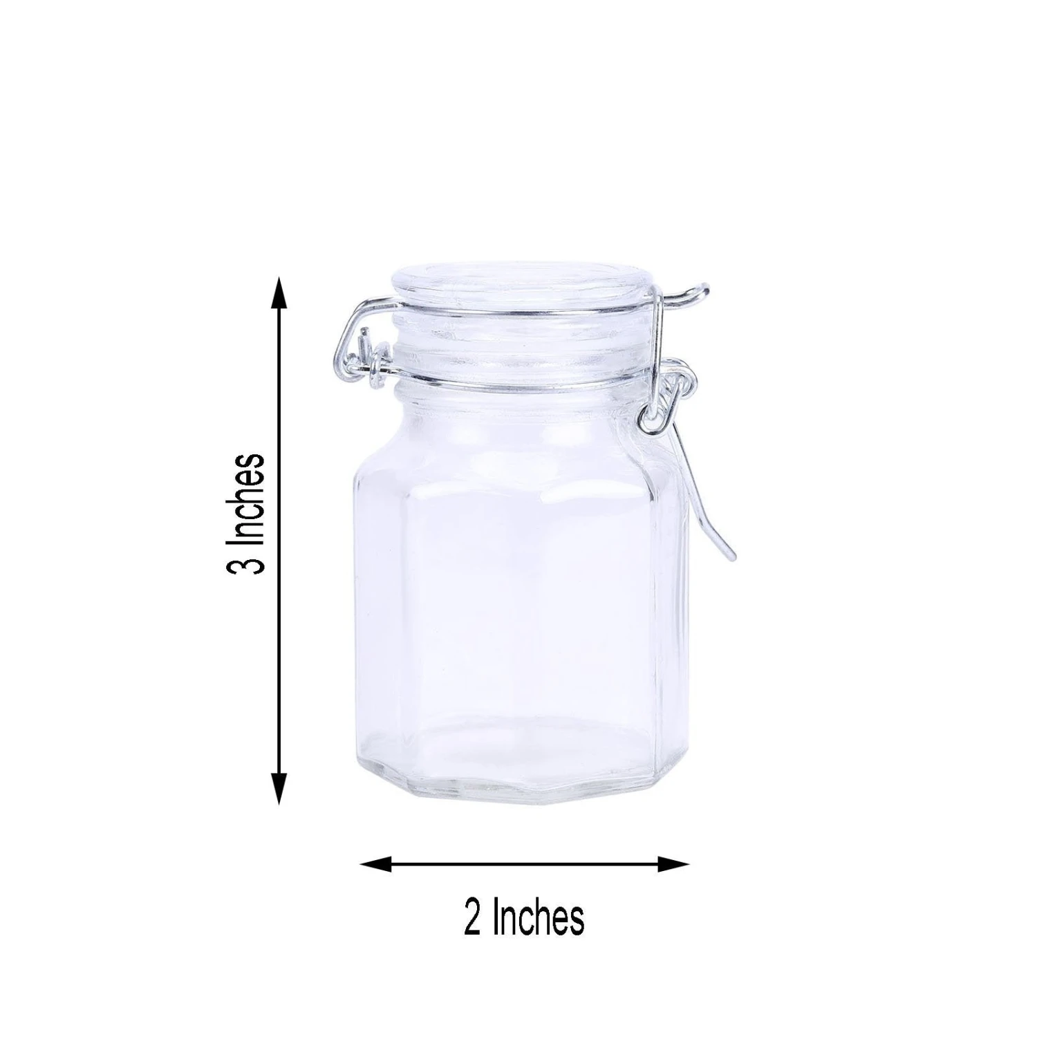 12 Pack 4 Oz Clear Hexagon Glass Jars 11 12 Pack 4 Oz Clear Hexagon Glass Jars - Image 11