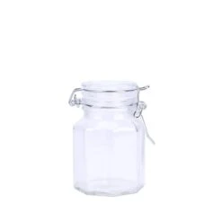12 Pack 4 Oz Clear Hexagon Glass Jars 15 12 Pack 4 Oz Clear Hexagon Glass Jars -Home Decor Promotional Store GLAS JAR05 CLR D01