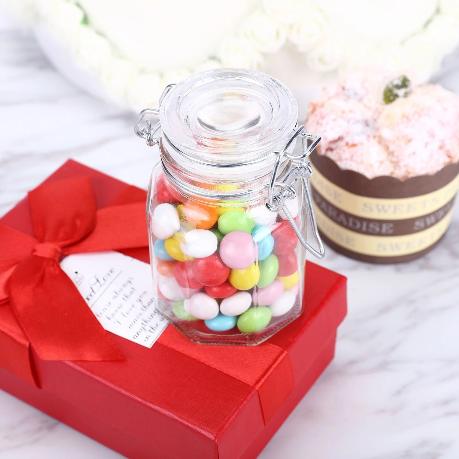 12 Pack 4 Oz Clear Hexagon Glass Jars 7 12 Pack 4 Oz Clear Hexagon Glass Jars - Image 7