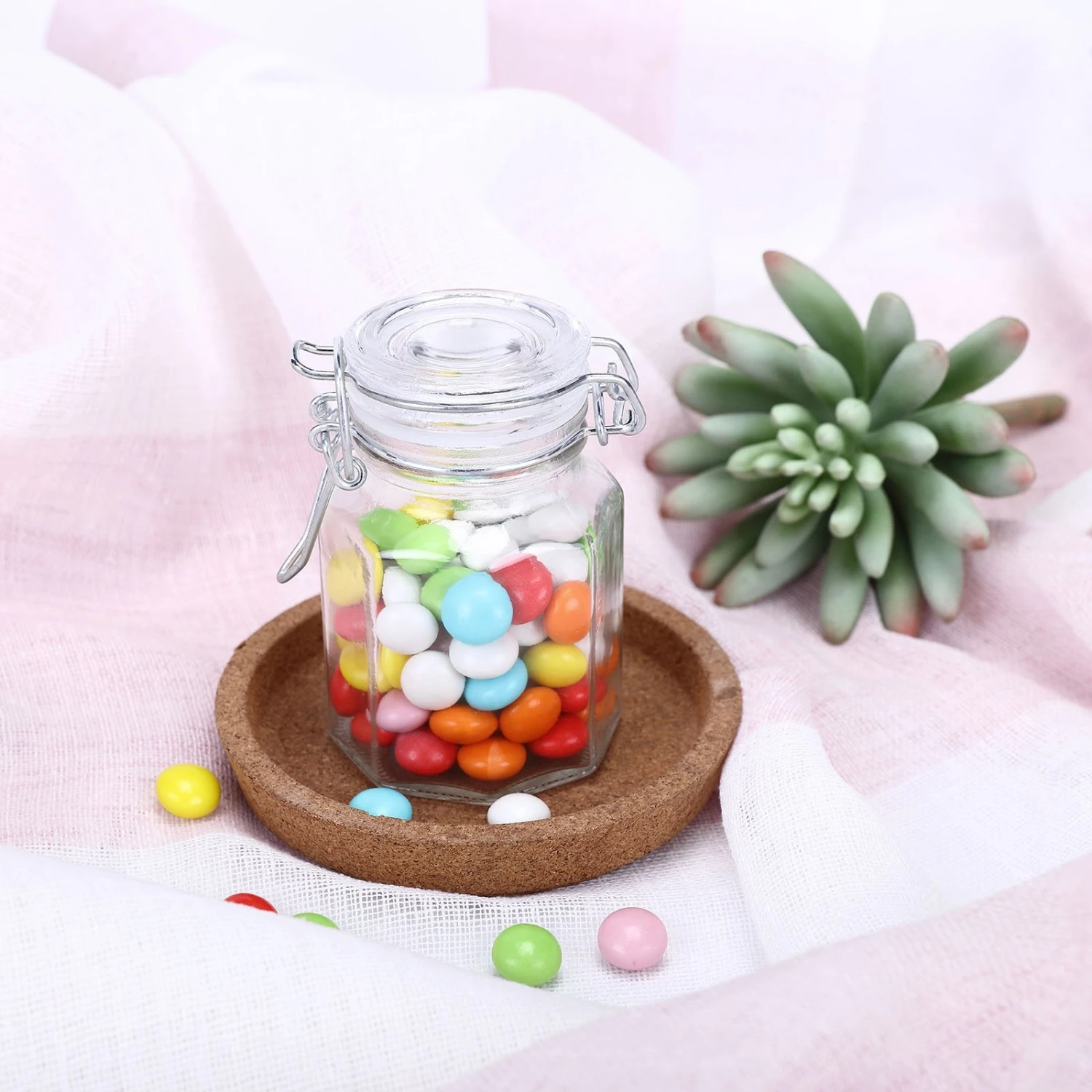 12 Pack 4 Oz Clear Hexagon Glass Jars 9 12 Pack 4 Oz Clear Hexagon Glass Jars - Image 9