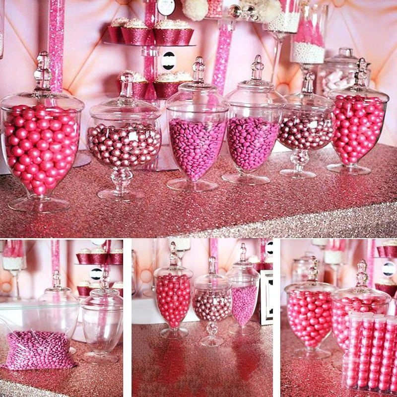 Set Of 3 Glass Apothecary Candy Jars With Lids - 9"/10"/11" 10 Set Of 3 Glass Apothecary Candy Jars With Lids - 9"/10"/11" - Image 10