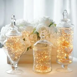 Set Of 3 Glass Apothecary Candy Jars With Lids - 9"/13"/14" 30 Set Of 3 Glass Apothecary Candy Jars With Lids - 9"/13"/14" -Home Decor Promotional Store GLAS JAR11 CLR D20 79296ba9 e1b2 4511 995f 5dd8d99352e7