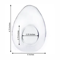 6 Pack Air Plant Glass Egg Shaped Terrarium Self Standing Planter 5" -Home Decor Promotional Store GLAS RND08 CLR 98.progressive ea4e0072 afa1 453f a38e 7edffa5dd4a7