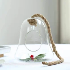 Air Plant Hanging Glass Bell Shaped Terrarium With Twine Rope, Free-Falling Planter 9" 14 Air Plant Hanging Glass Bell Shaped Terrarium With Twine Rope, Free-Falling Planter 9" -Home Decor Promotional Store GLAS RND11 9 CLR D05.progressive 8fc130a4 d2d6 462d 9961 b432c376a6fe