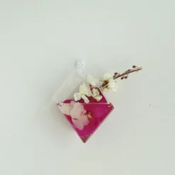 3 Pack - Rhombus Glass Wall Vase - Indoor Wall Mounted Planters - Hanging Terrariums -Home Decor Promotional Store GLAS VASE003 DIA CLR D02