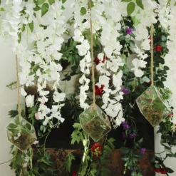 3 Pack - Rhombus Glass Wall Vase - Indoor Wall Mounted Planters - Hanging Terrariums -Home Decor Promotional Store GLAS VASE003 DIA CLR D04 fc4379e8 de1e 4226 bca8 93059440048e