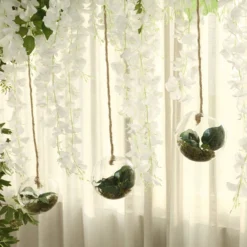 3 Pack - Modish Round Glass Wall Vase - Indoor Wall Mounted Planters - Hanging Terrariums -Home Decor Promotional Store GLAS VASE003 RND5 CLR D09 0c85cd1b 06f3 4003 90ea 516d76acedad