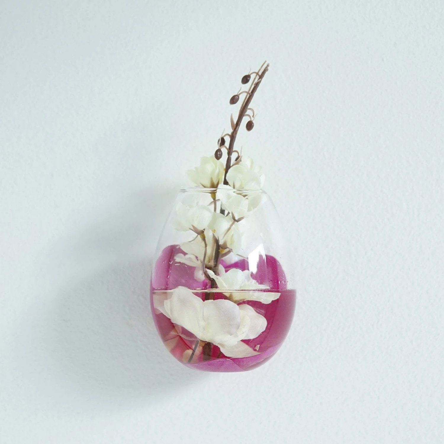 3 Pack - Egg Shaped Glass Wall Vase - Indoor Wall Mounted Planters - Hanging Terrariums 16 3 Pack - Egg Shaped Glass Wall Vase - Indoor Wall Mounted Planters - Hanging Terrariums - Image 16