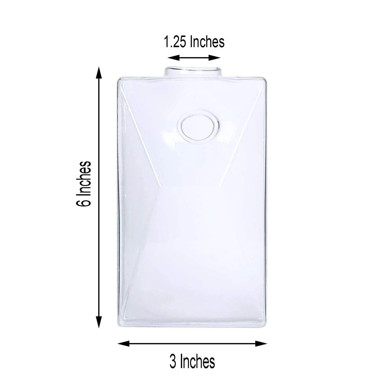 3 Pack - Trapezoid Glass Wall Vase - Indoor Wall Mounted Planters - Hanging Terrariums 8 3 Pack - Trapezoid Glass Wall Vase - Indoor Wall Mounted Planters - Hanging Terrariums - Image 8