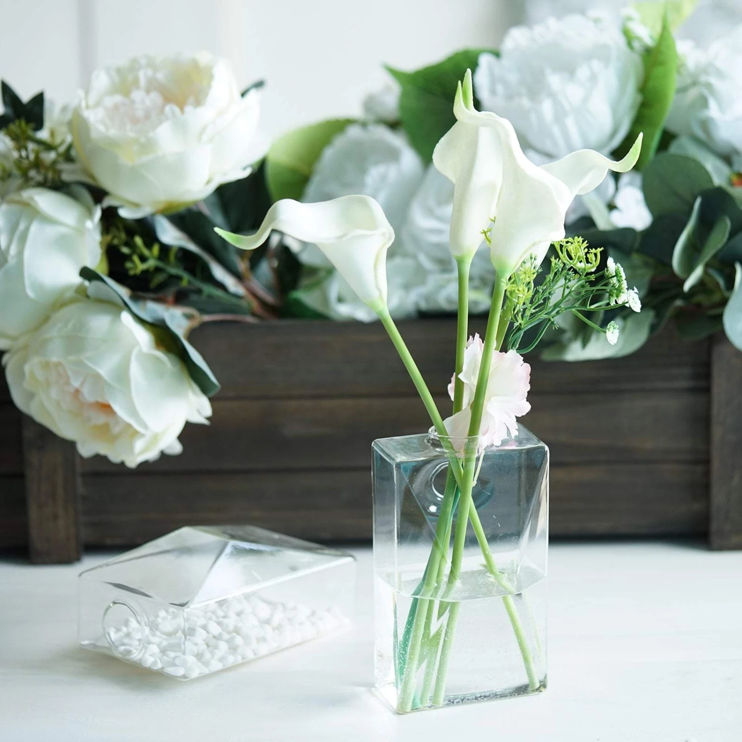 3 Pack - Trapezoid Glass Wall Vase - Indoor Wall Mounted Planters - Hanging Terrariums 17 3 Pack - Trapezoid Glass Wall Vase - Indoor Wall Mounted Planters - Hanging Terrariums - Image 17