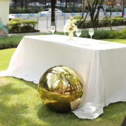 Gold Stainless Steel Gazing Globe Mirror Ball, Reflective Shiny Hollow Garden Spheres 39 Gold Stainless Steel Gazing Globe Mirror Ball, Reflective Shiny Hollow Garden Spheres -Home Decor Promotional Store Gold Stainless Steel Gazing Globe Mirror Ball 1 6ca69239 9c87 406e aca2 551ed789381f