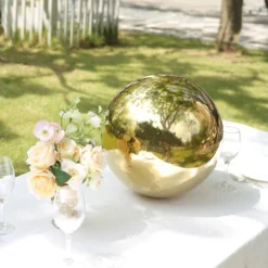 Gold Stainless Steel Gazing Globe Mirror Ball, Reflective Shiny Hollow Garden Spheres 25 Gold Stainless Steel Gazing Globe Mirror Ball, Reflective Shiny Hollow Garden Spheres -Home Decor Promotional Store Gold Stainless Steel Gazing Globe Mirror Ball 1 c8ac7aab ae83 4df7 8c8f c5156c5ad420