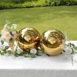 Gold Stainless Steel Gazing Globe Mirror Ball, Reflective Shiny Hollow Garden Spheres 23 Gold Stainless Steel Gazing Globe Mirror Ball, Reflective Shiny Hollow Garden Spheres -Home Decor Promotional Store Gold Stainless Steel Gazing Globe Mirror Ball 1 d3bd1a79 d95e 4924 a0b9 ab94ce0bec5a