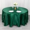 120" Satin Stripe Seamless Round Tablecloth