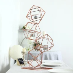 Linked Geometric Tealight Candle Holder Set With Votive Glass Holders 25" Tall -Home Decor Promotional Store IRON CAND 011 054 01.progressive e72b9a41 77a1 4795 a364 5c7089aad283