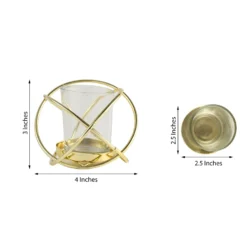 3 Pack Gold Metal Geometric Flower Bud Vase Votive Candle Holder Set 3" 29 3 Pack Gold Metal Geometric Flower Bud Vase Votive Candle Holder Set 3" -Home Decor Promotional Store IRON CAND 012 GOLD 98 scaled