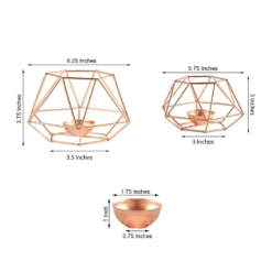 Set Of 2 Metal Hexagon Candle Holder Set, Geometric Table Centerpiece 4"/3" -Home Decor Promotional Store IRON CAND 013 054 98 760x760 2f331f2e baeb 4efd 8060 c4bda77b7f09