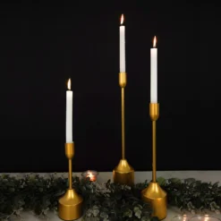 Set Of 3 | Gold Metal Taper Candle Holder Set With Weighted Base - 9"/13"/16" 13 Set Of 3 | Gold Metal Taper Candle Holder Set With Weighted Base - 9"/13"/16" -Home Decor Promotional Store IRON CAND TP010 SET GOLD 02.progressive b373a0fe bde3 4890 a4d0 401db2ab20fa