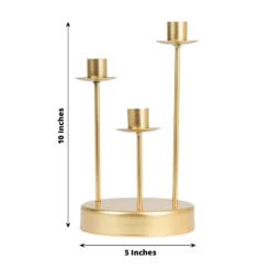 Vintage Gold Metal Taper Candle Holder Centerpiece, Round Tabletop Candelabra 28 Vintage Gold Metal Taper Candle Holder Centerpiece, Round Tabletop Candelabra -Home Decor Promotional Store IRON CAND TP012 3 GOLD 98