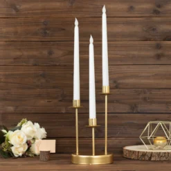 Vintage Gold Metal Taper Candle Holder Centerpiece, Round Tabletop Candelabra 20 Vintage Gold Metal Taper Candle Holder Centerpiece, Round Tabletop Candelabra -Home Decor Promotional Store IRON CAND TP012 3 GOLD D05