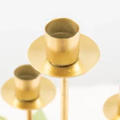 Vintage Gold Metal Taper Candle Holder Centerpiece, Round Tabletop Candelabra 21 Vintage Gold Metal Taper Candle Holder Centerpiece, Round Tabletop Candelabra -Home Decor Promotional Store IRON CAND TP012 7 GOLD D22