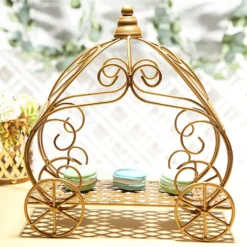 Gold Wrought Iron Cinderella Pumpkin Carriage Table Centerpiece 11" -Home Decor Promotional Store IRON COACH02 GOLD 01.progressive d50637f1 3ba2 45e3 931d 707a3083c2c6