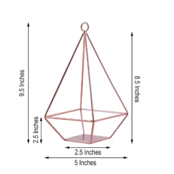2 Pack Metal Pyramid Shaped Tealight Candle Holders, Open Frame Geometric Flower Stand 9" -Home Decor Promotional Store IRON HOLD 002 054 98.progressive 55700d41 e4e5 4887 83dd bf94224dc4ac