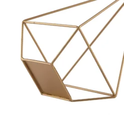 2 Pack Metal Pyramid Shaped Tealight Candle Holders, Open Frame Geometric Flower Stand 9" -Home Decor Promotional Store IRON HOLD 002 GOLD D04.progressive 79b1973d 7bce 4bb0 8916 6cca6fb69b5c