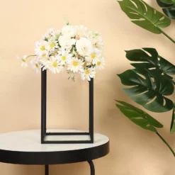 Rectangular Matte Black Metal Flower Stand, Geometric Centerpiece Vases 31 Rectangular Matte Black Metal Flower Stand, Geometric Centerpiece Vases -Home Decor Promotional Store IRON STND01 12 MBLK D01 6012caec ea84 499b 9e46 ac211265fcdc
