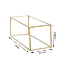 Rectangular Gold Metal Home Accent Flower Stand, Geometric Centerpiece Vases 37 Rectangular Gold Metal Home Accent Flower Stand, Geometric Centerpiece Vases -Home Decor Promotional Store IRON STND01 24 GOLD 98 760x760 4a9f7e73 78e3 430e a7f2 3882e84463ad