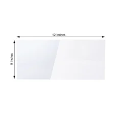 Clear Plexiglass Sheet, DIY Acrylic Sheets Sign Board With Protective Film - 3mm Thick -Home Decor Promotional Store IRON STND01 B2 12 CLR 98
