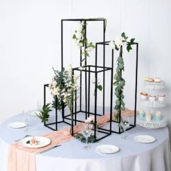 Rectangular Matte Black Metal Flower Stand, Geometric Centerpiece Vases 23 Rectangular Matte Black Metal Flower Stand, Geometric Centerpiece Vases -Home Decor Promotional Store IRON STND01 MBLK SET01 D05.progressive eb022464 52e9 4ca0 9b65 4f4a153dc6ef