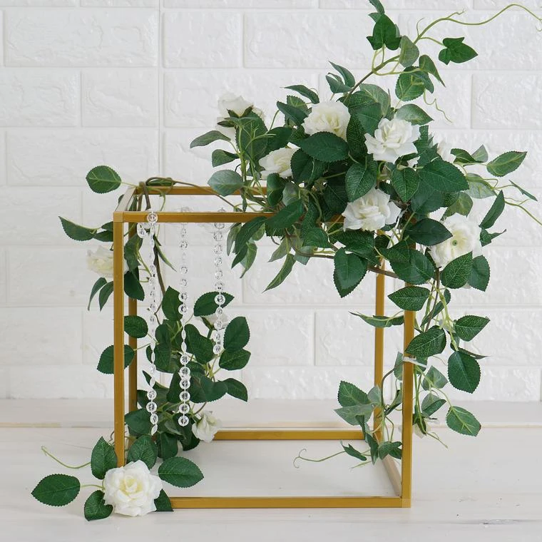 2 Pack Square Gold Metal Home Accent Flower Stand, Geometric Centerpiece Vases 16 2 Pack Square Gold Metal Home Accent Flower Stand, Geometric Centerpiece Vases - Image 16