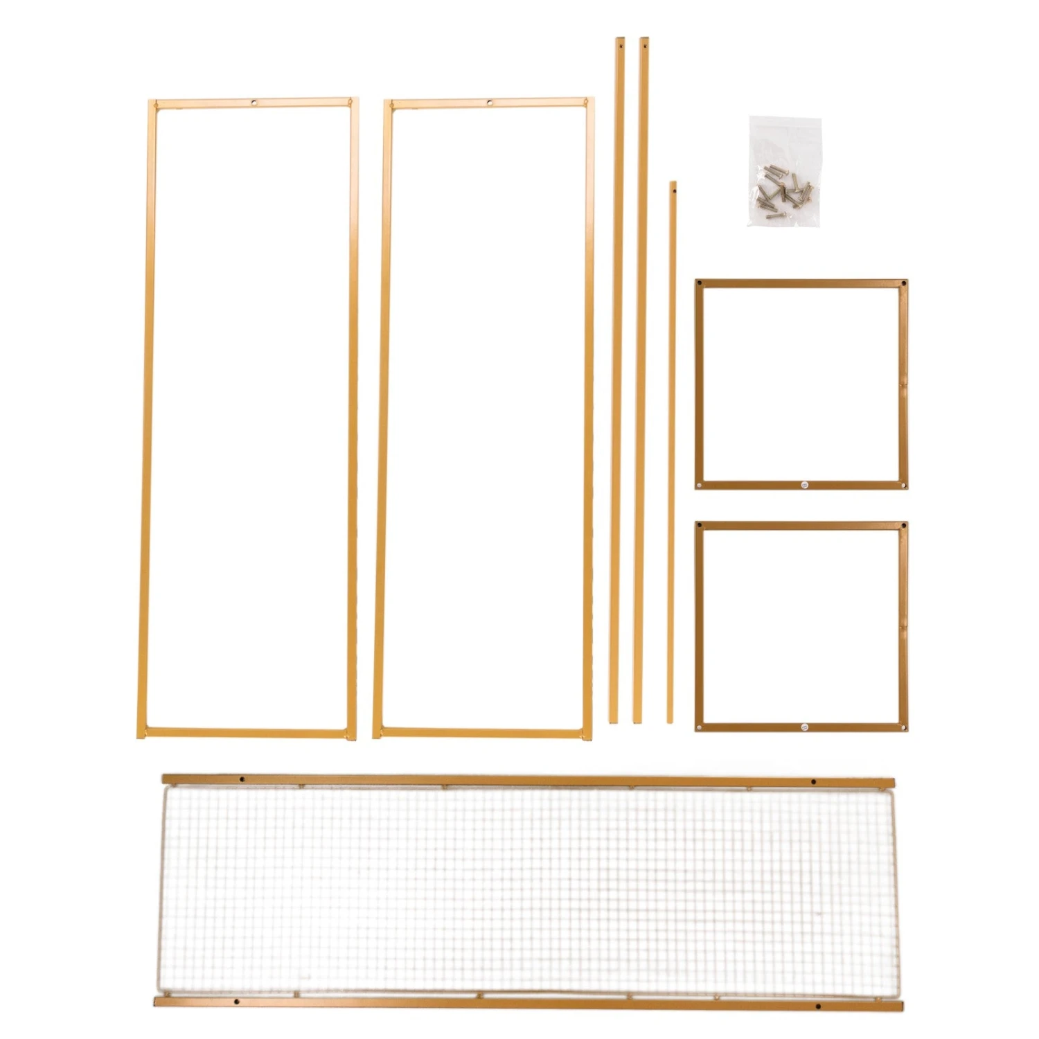 48" Gold Heavy Duty Metal Rectangular Centerpiece Stand, Tall Floral Arrangement Tabletop Display Rack 15 48" Gold Heavy Duty Metal Rectangular Centerpiece Stand, Tall Floral Arrangement Tabletop Display Rack - Image 15