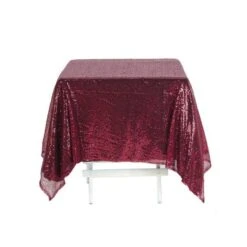 60"x60" Duchess Sequin Tablecloth Overlay, Square Table Overlay 36 60"x60" Duchess Sequin Tablecloth Overlay, Square Table Overlay -Home Decor Promotional Store LAY60 02 BURG 99 760x760 c743d0a1 6970 4d1a 8a01 4482d7ca219b
