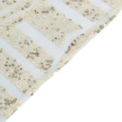 72" Square Diamond Glitz Sequin Table Overlay Topper 27 72" Square Diamond Glitz Sequin Table Overlay Topper -Home Decor Promotional Store LAY72 02G CHMP D05