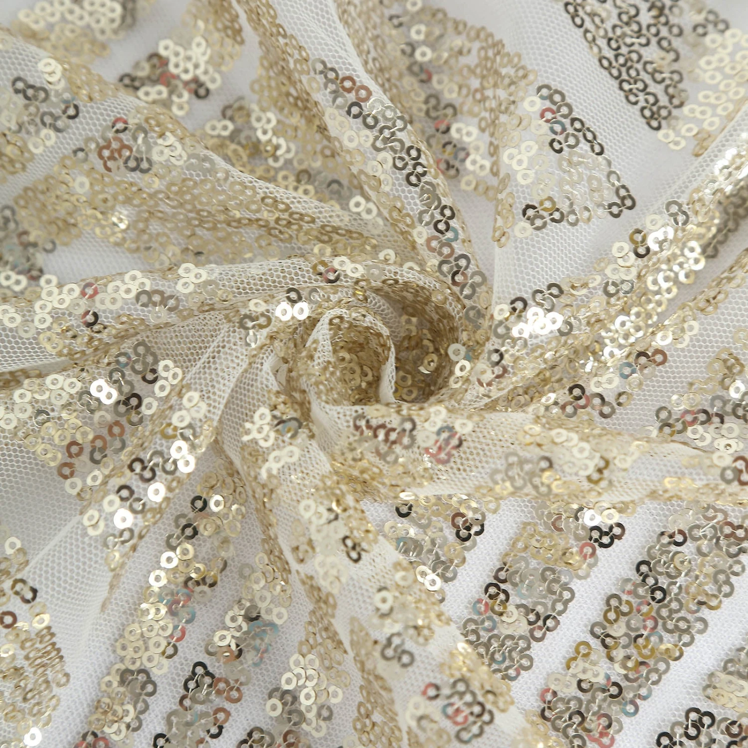 72" Square Diamond Glitz Sequin Table Overlay Topper 4 72" Square Diamond Glitz Sequin Table Overlay Topper - Image 4